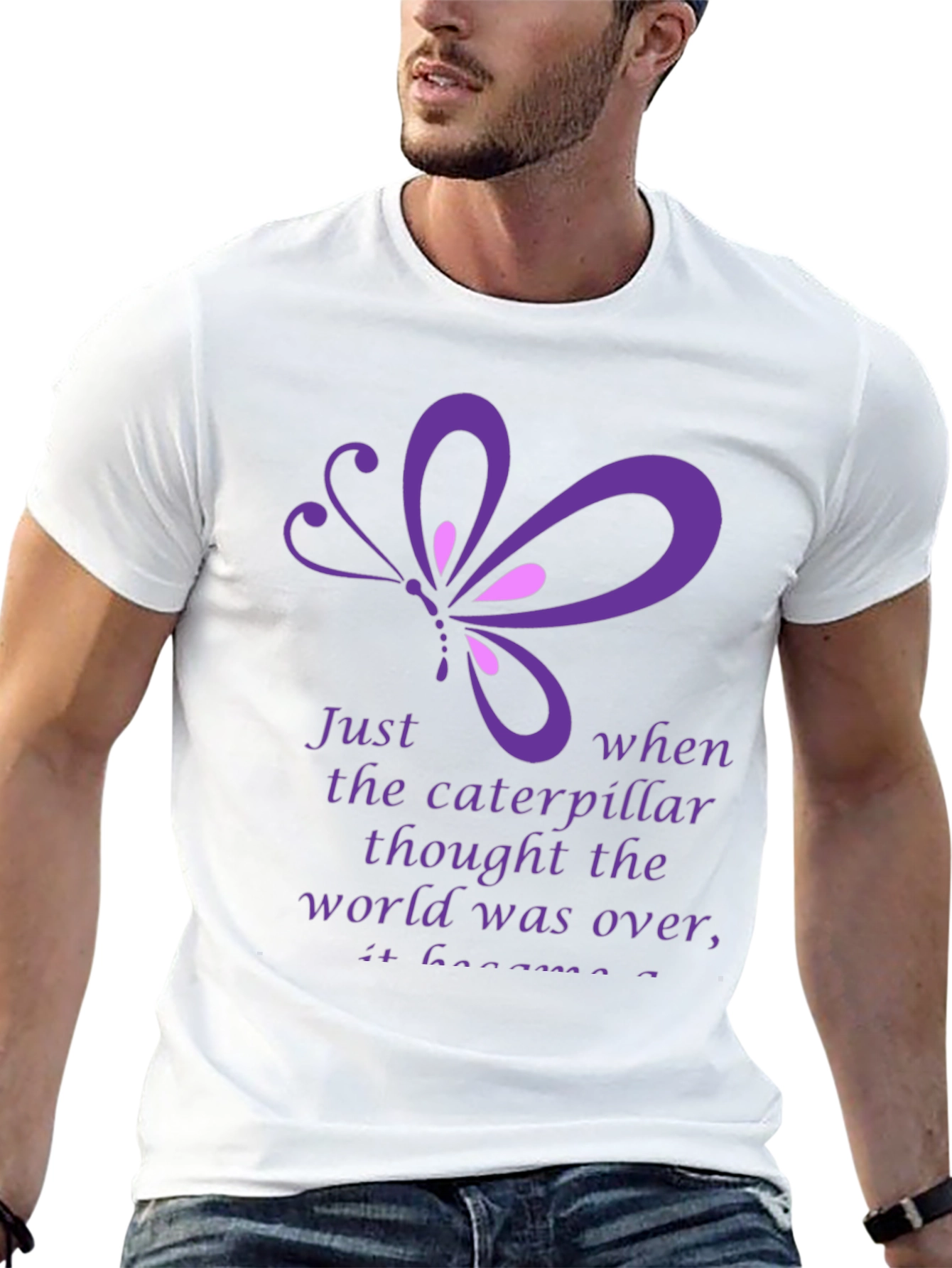 Butterfly & Caterpillar Inspirational T-Shirt