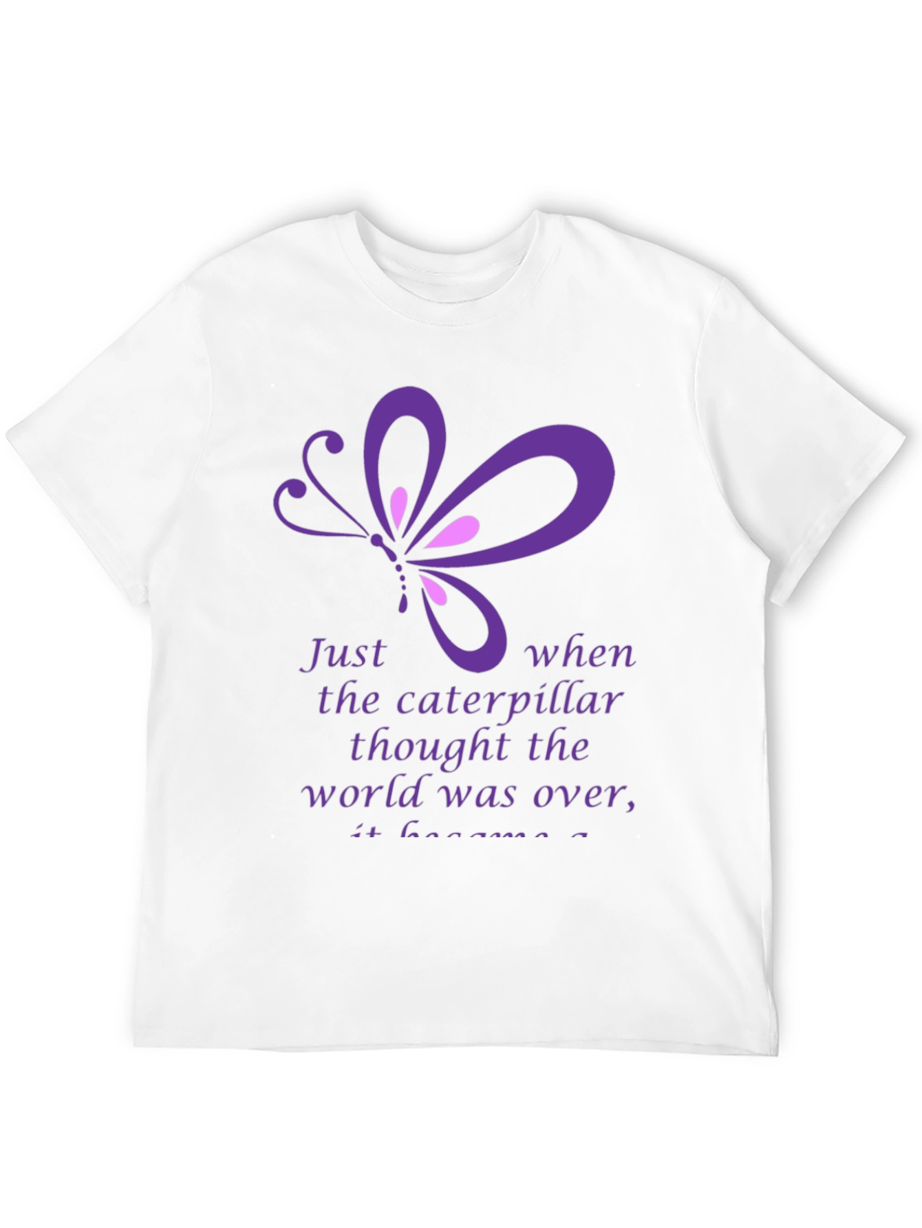 Butterfly & Caterpillar Inspirational T-Shirt