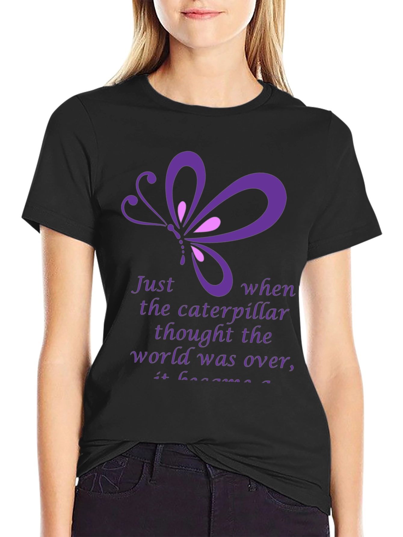 Butterfly & Caterpillar Inspirational T-Shirt
