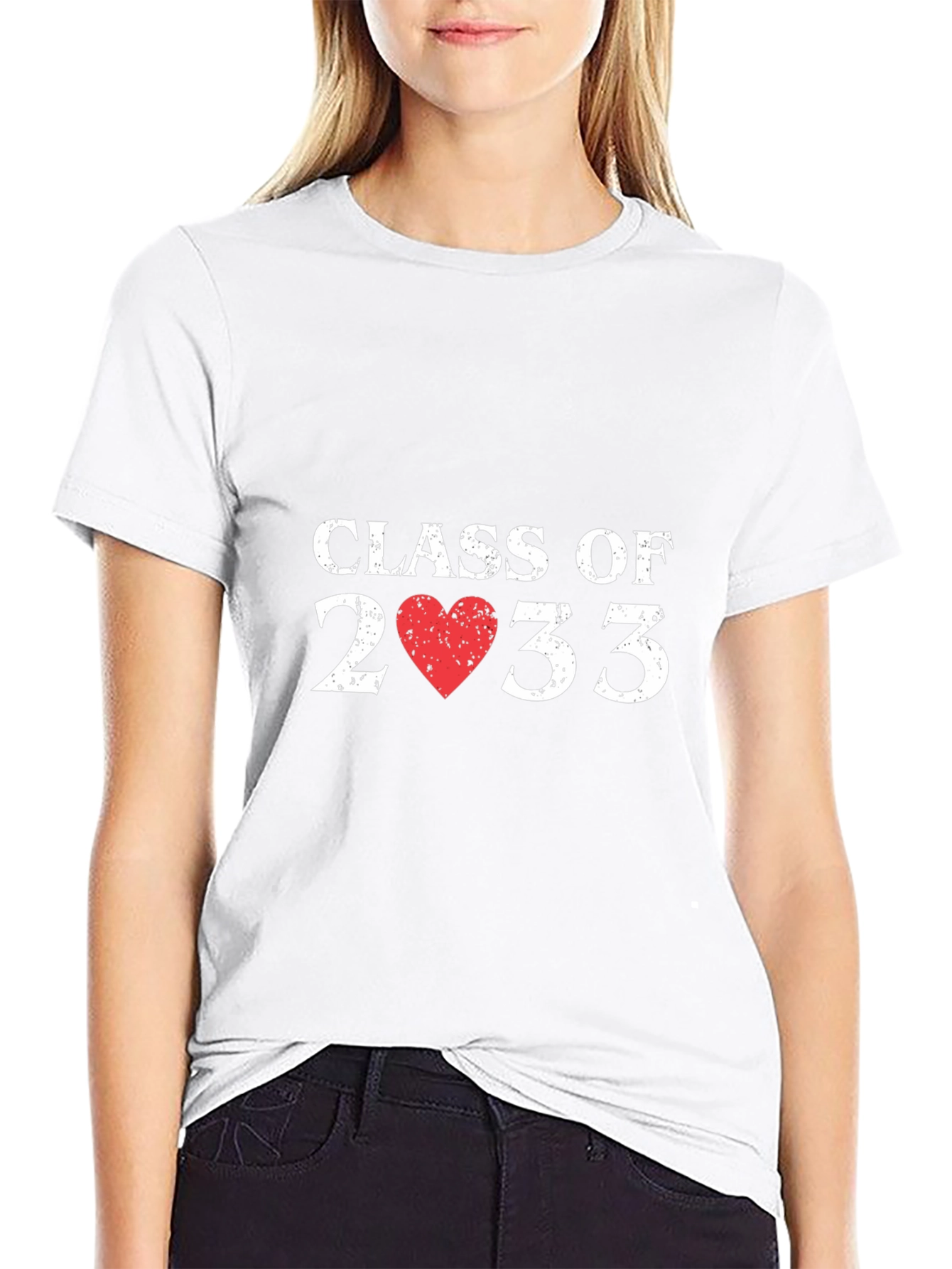 Class of 2033 Heart Graphic T-Shirt