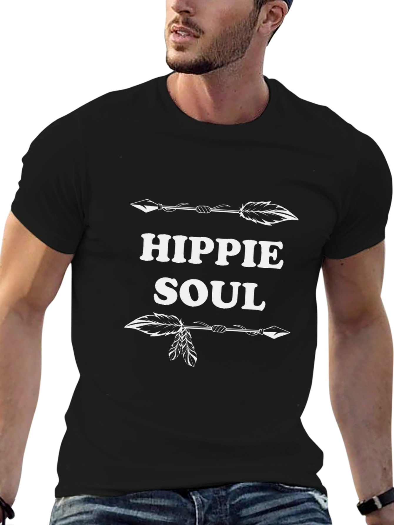 Hippie Soul Graphic Tee - Black