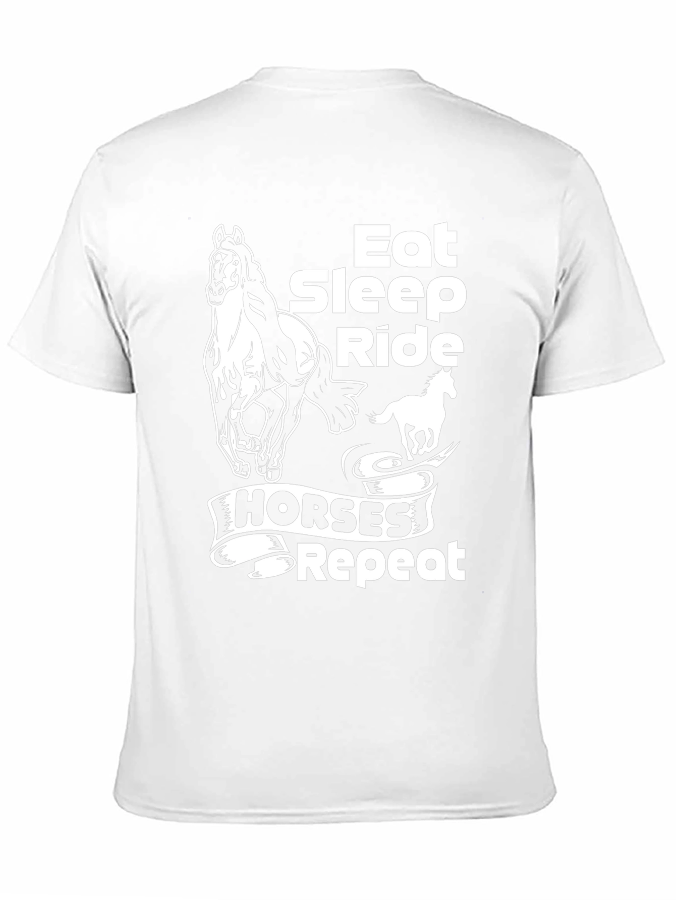 Eat Sleep Ride Horses Repeat T-Shirt