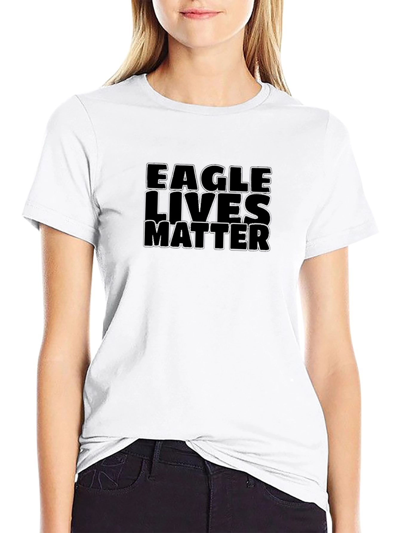 Eagle Lives Matter Black Tee - Mens Statement T-Shirt