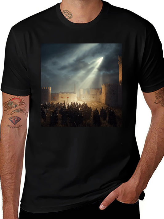Medieval Siege Graphic T-Shirt