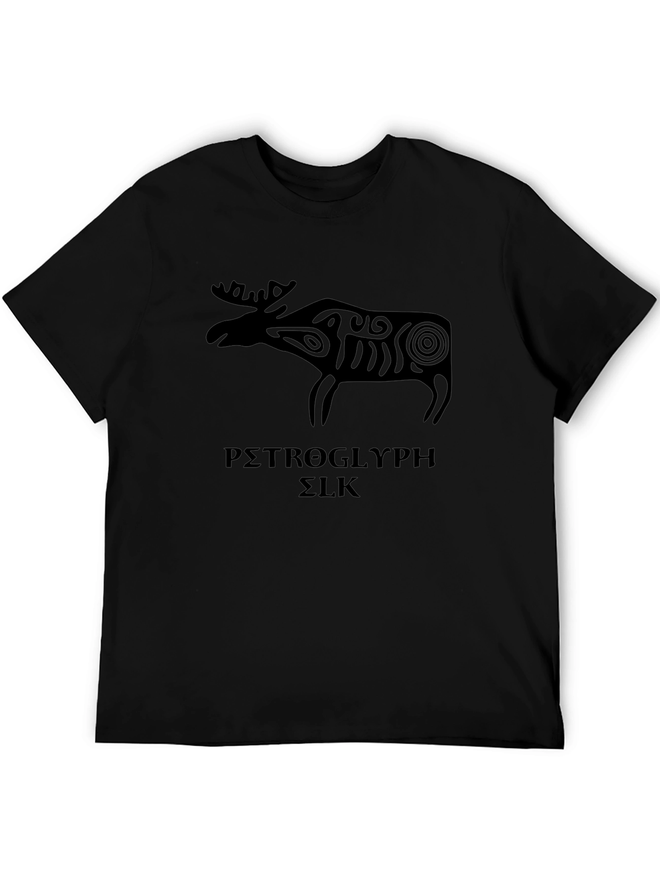 Petroglyph Elk Graphic Tee - Black