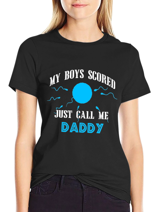 My Boys Scored Funny Graphic T-Shirt