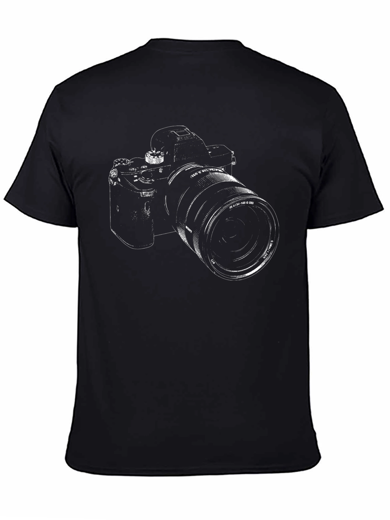 Camera Graphic Black T-Shirt - Photographers Tee