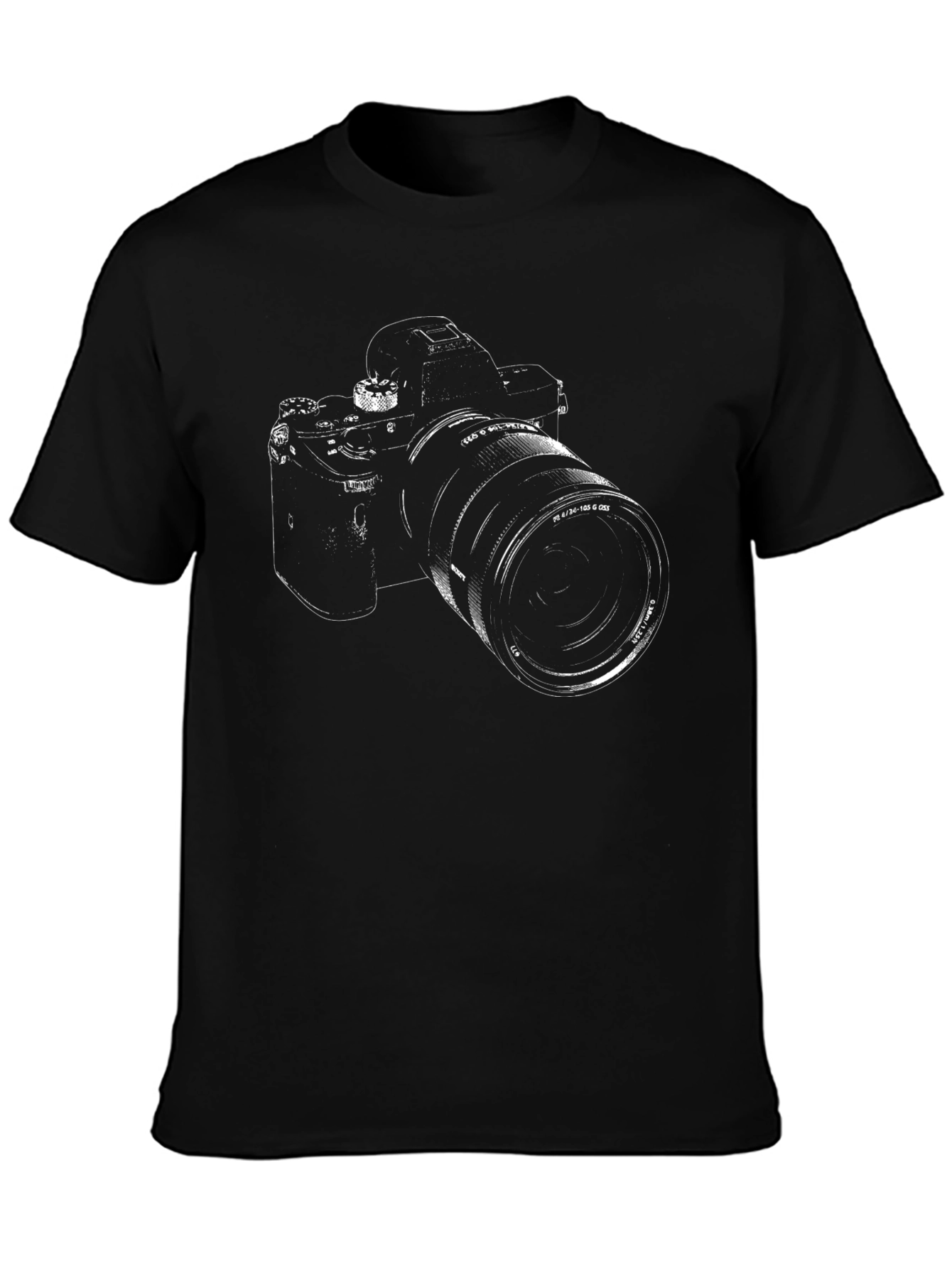 Camera Graphic Black T-Shirt - Photographers Tee