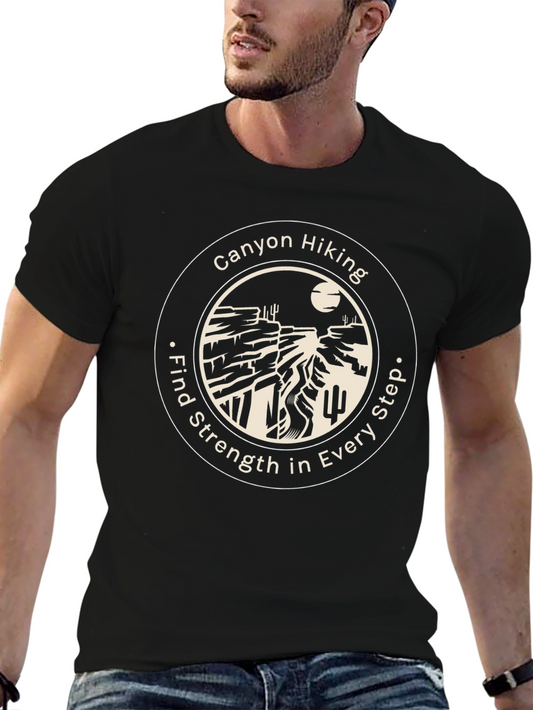 Canyon Hiking Graphic T-Shirt - Find Strength in Every Step