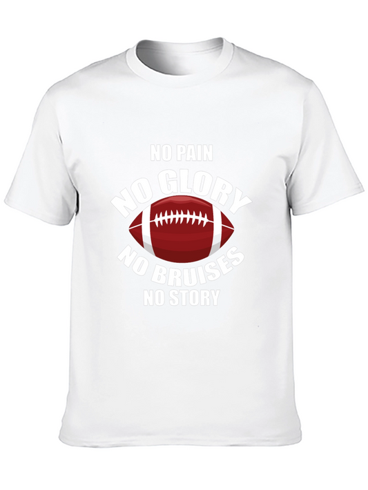 No Pain No Glory Football Graphic T-Shirt