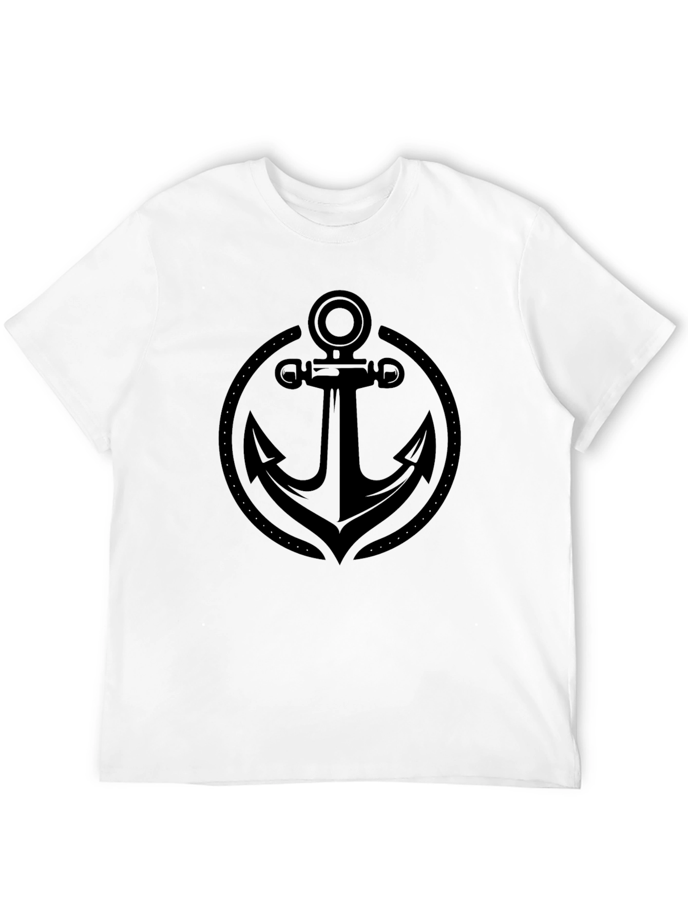 Anchor Graphic Mens T-Shirt - Black