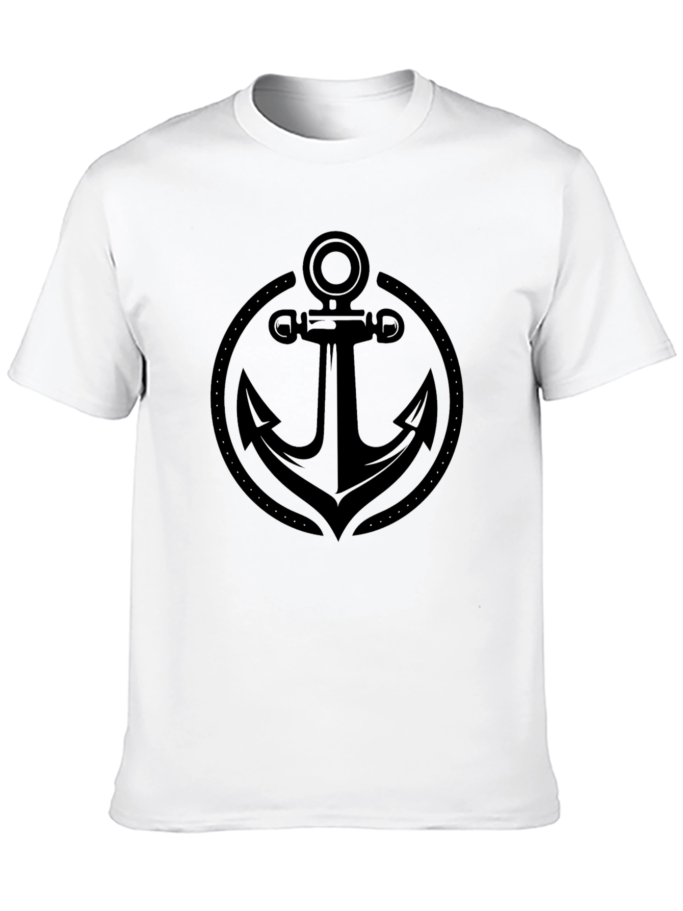 Anchor Graphic Mens T-Shirt - Black