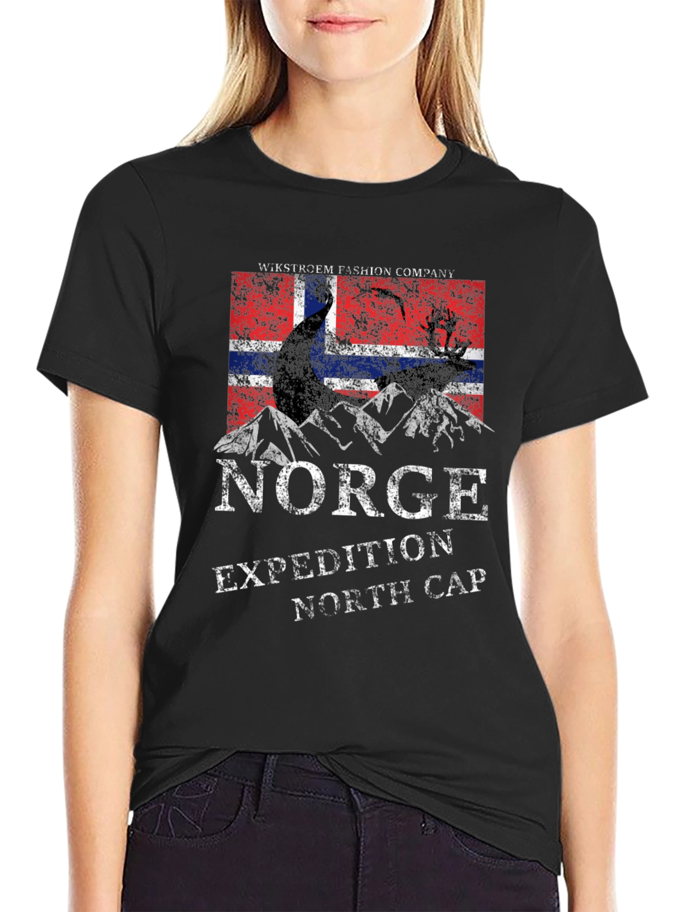 Norge Expedition North Cap Black T-Shirt
