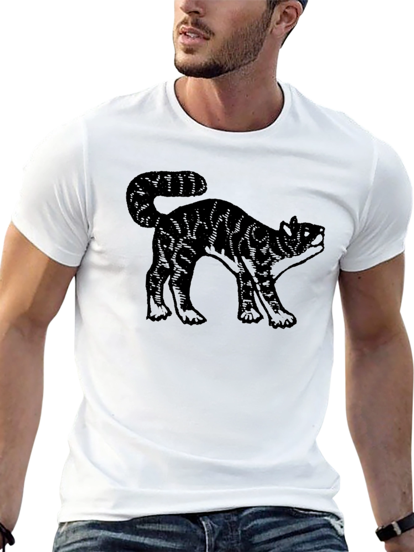 Black Cat Graphic Tee