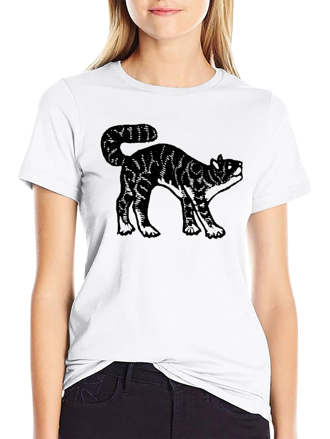 Black Cat Graphic Tee