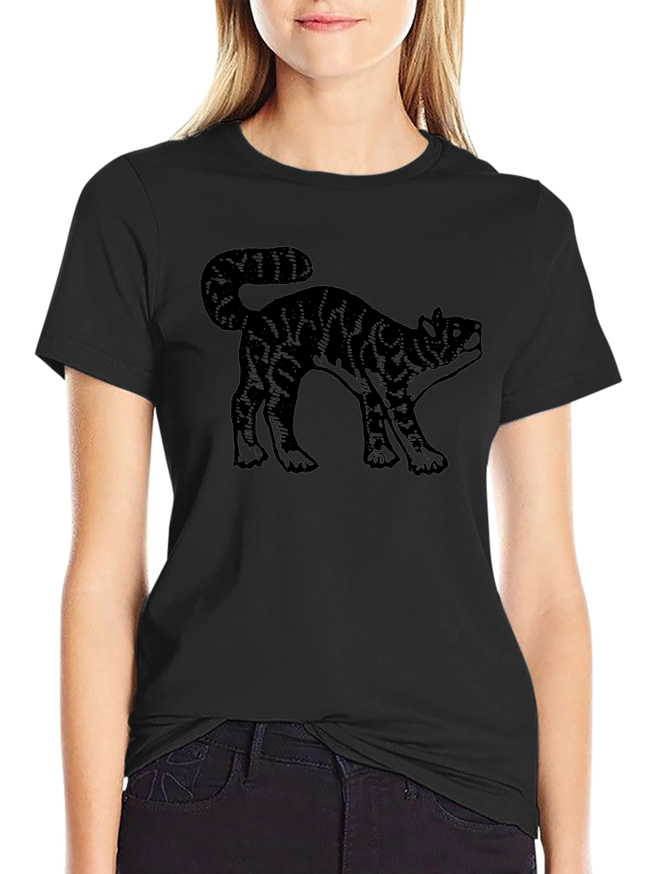 Black Cat Graphic Tee