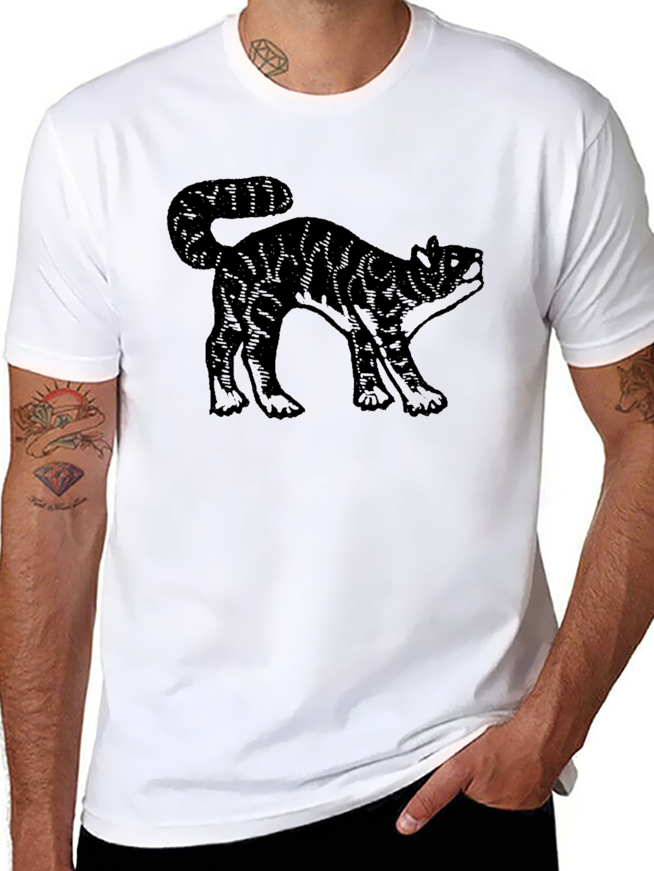 Black Cat Graphic Tee