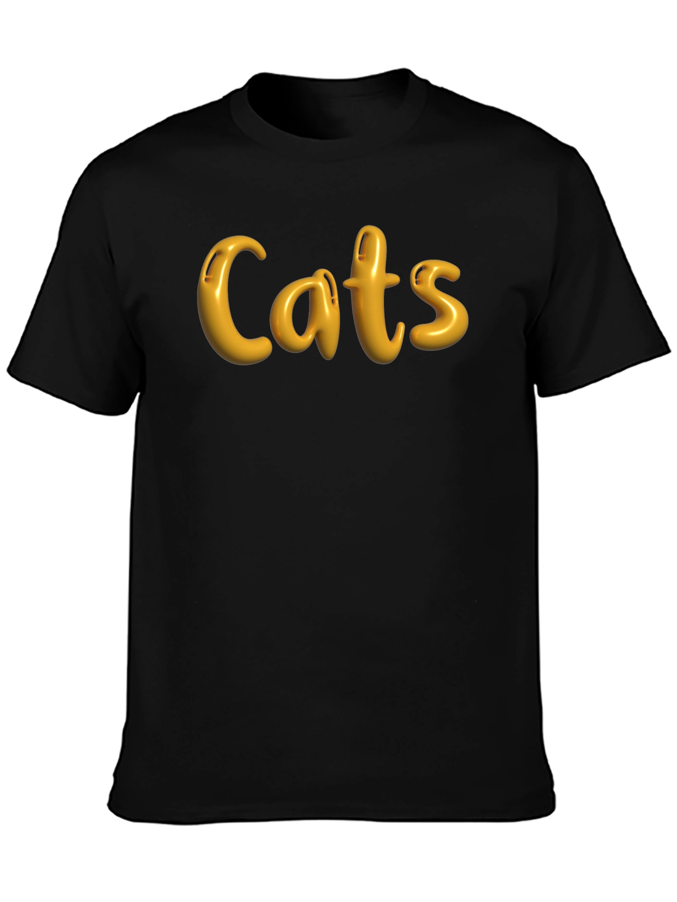 Cats Graphic T-Shirt - Classic Black Tee
