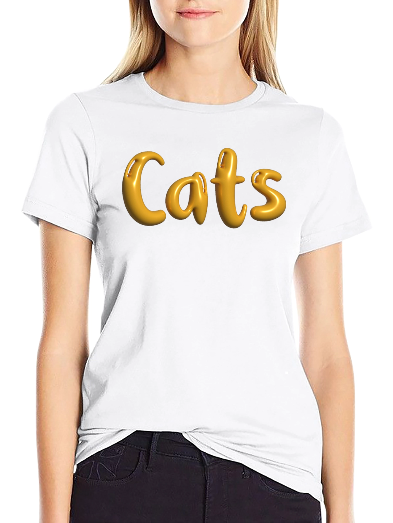 Cats Graphic T-Shirt - Classic Black Tee