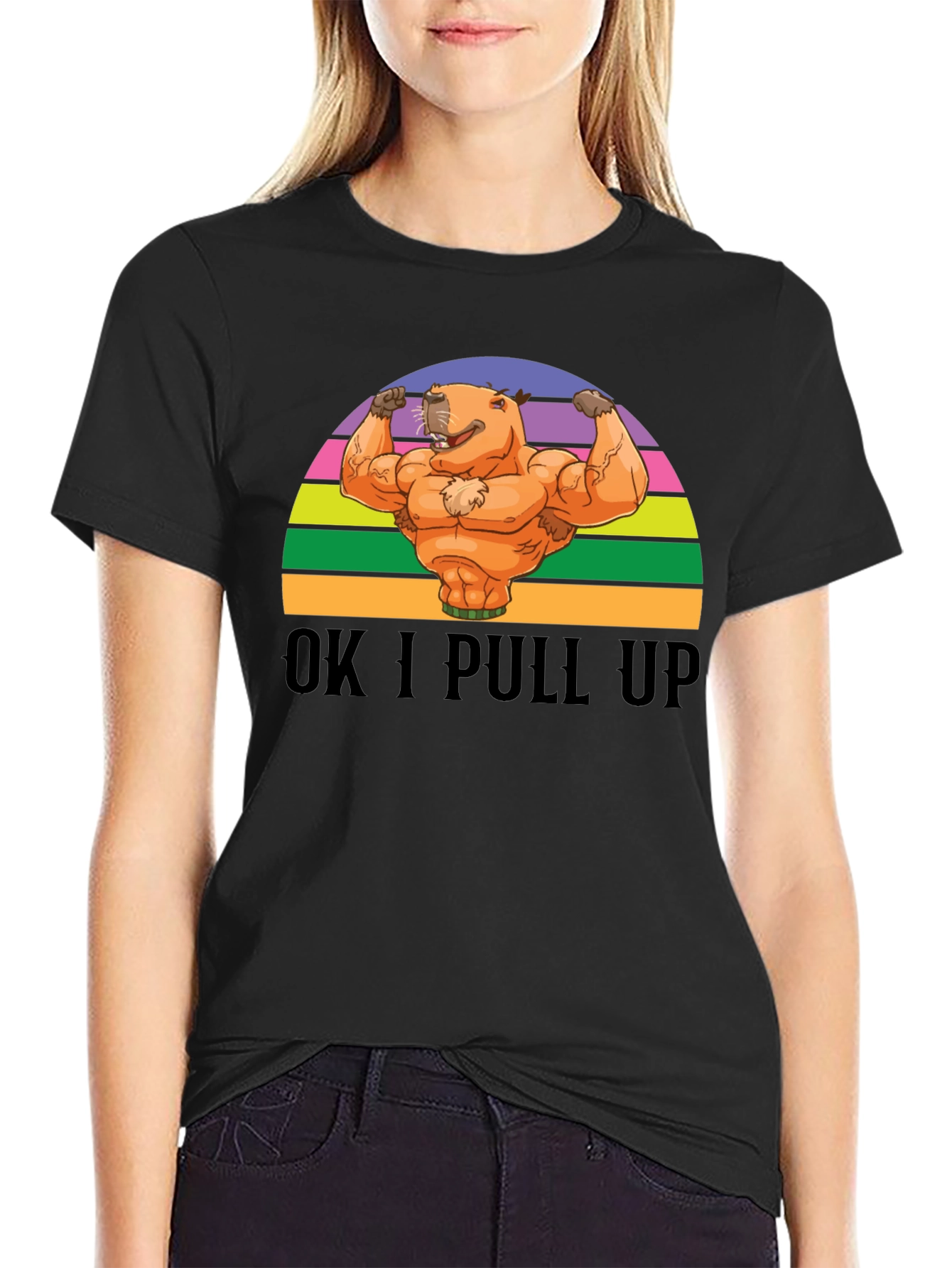 OK I Pull Up Capybara T-Shirt