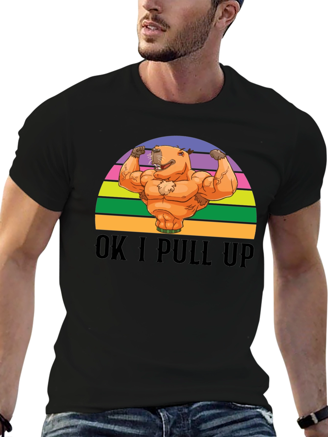 OK I Pull Up Capybara T-Shirt