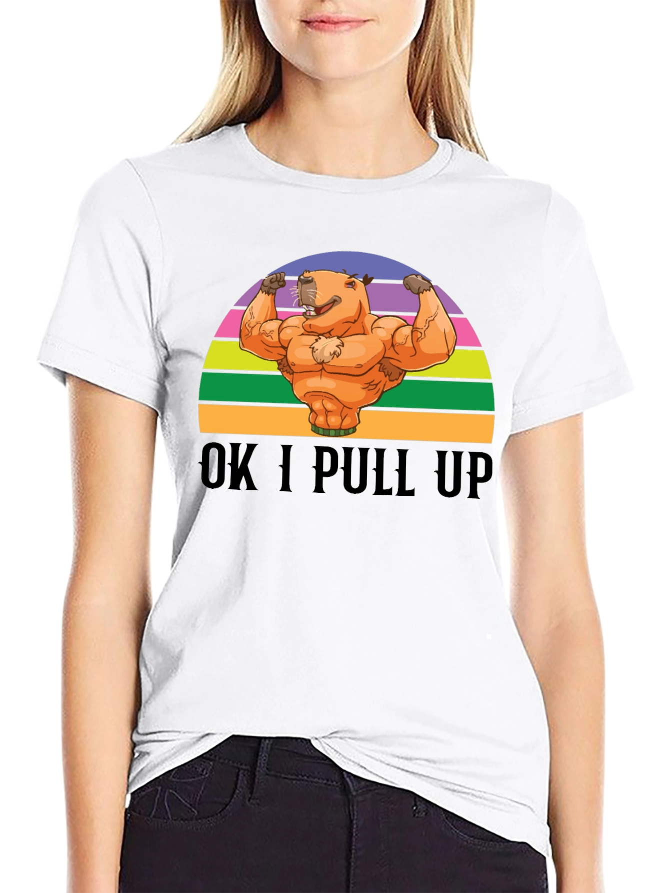 OK I Pull Up Capybara T-Shirt