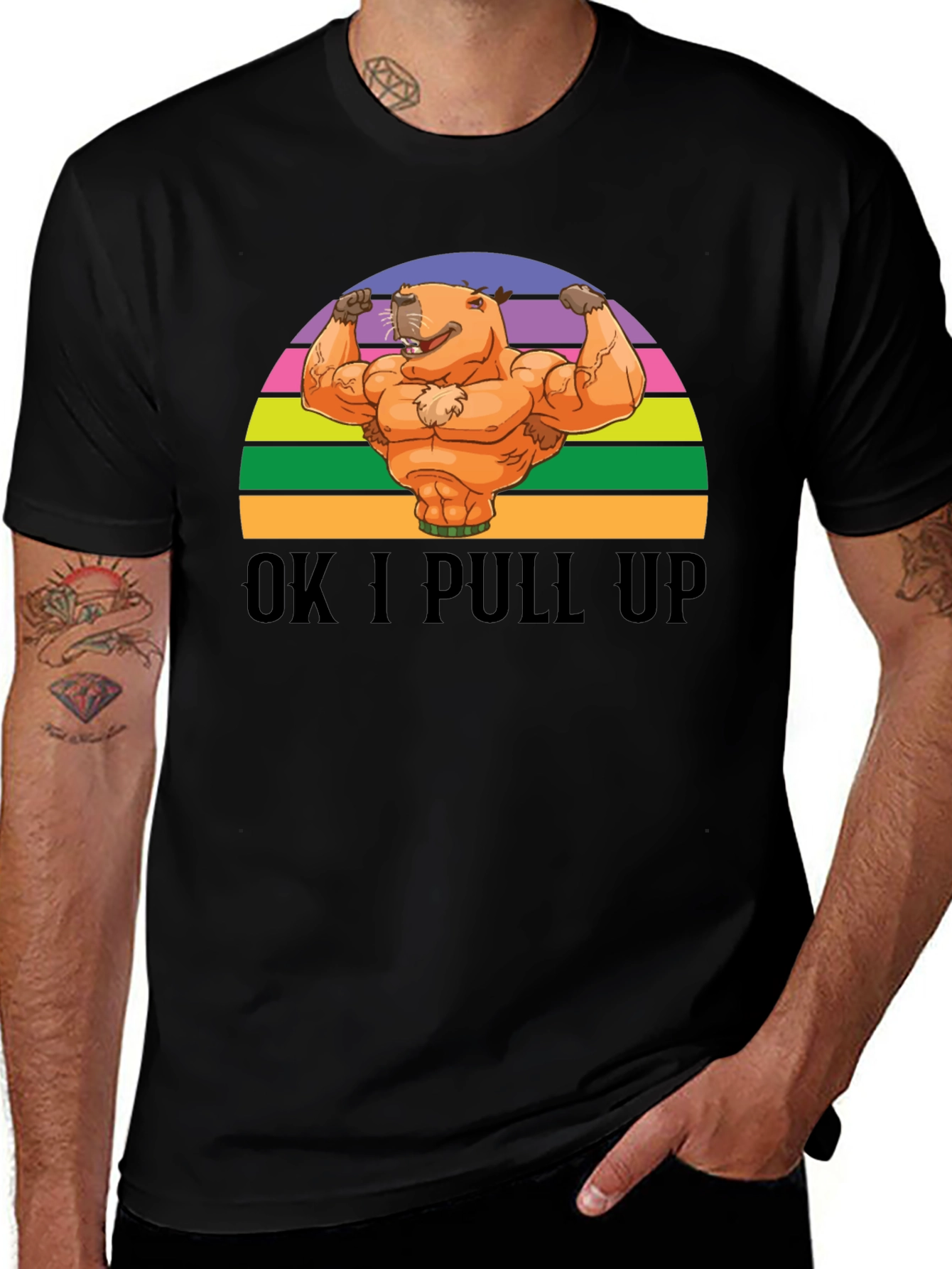 OK I Pull Up Capybara T-Shirt