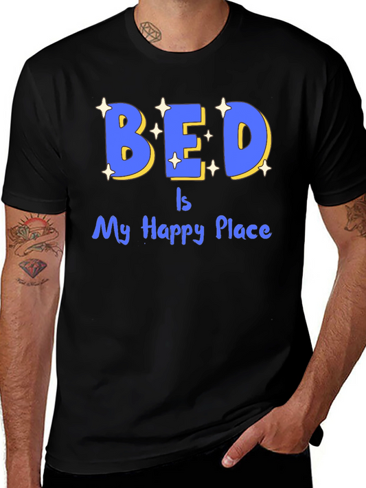 Bed Is My Happy Place Graphic Tee