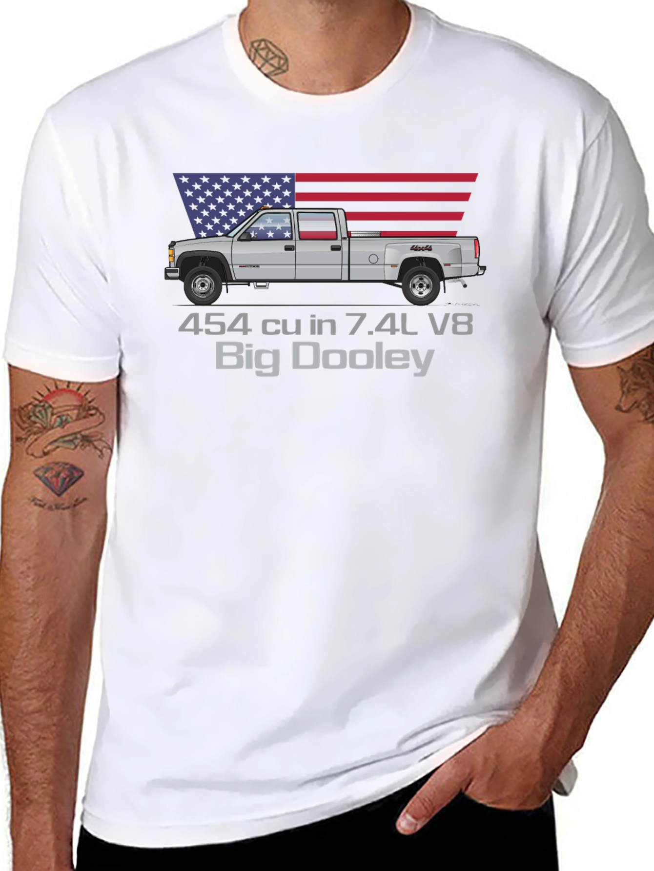 Big Dooley Truck Graphic Tee - Patriotic