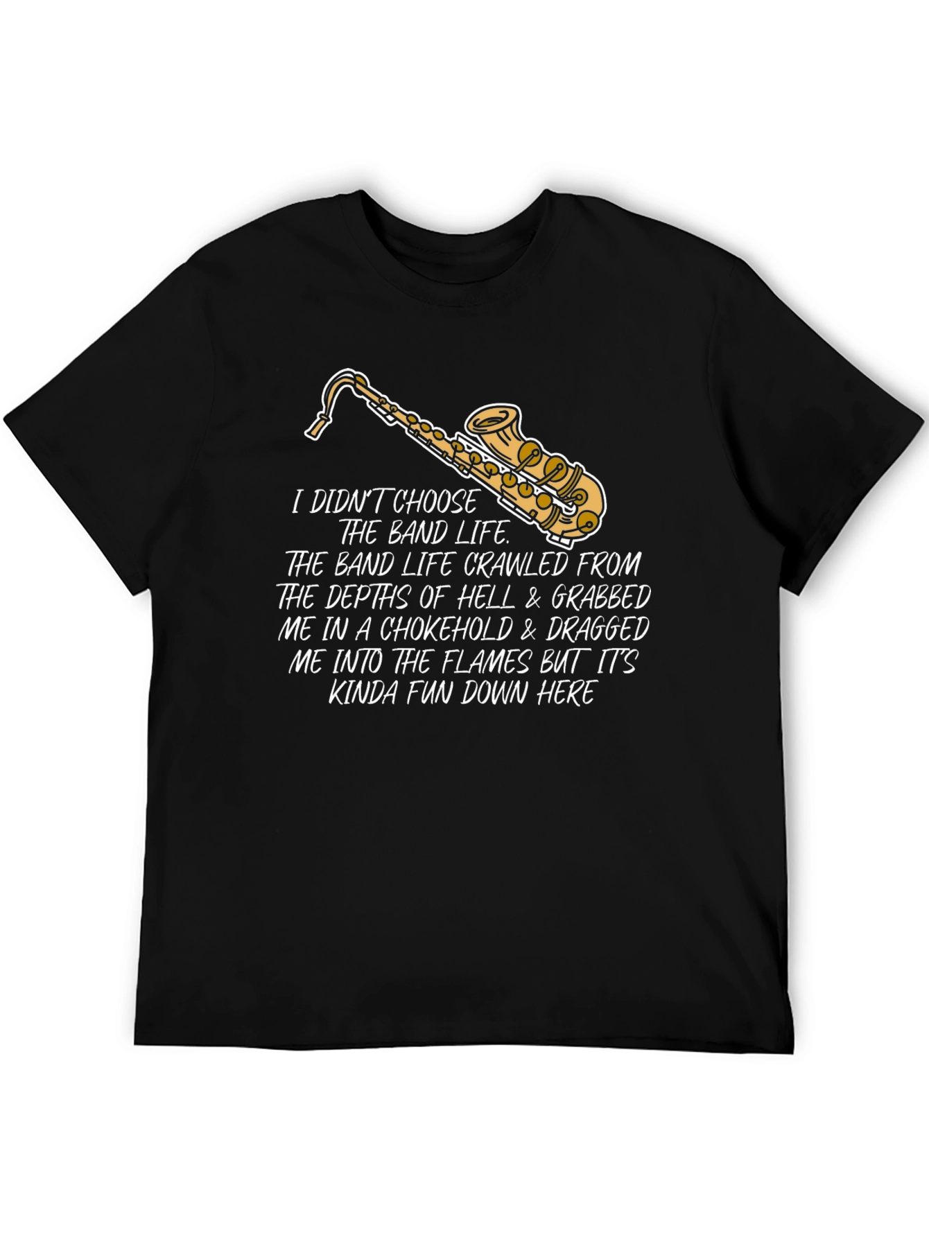 Band Life Saxophone Graphic T-Shirt