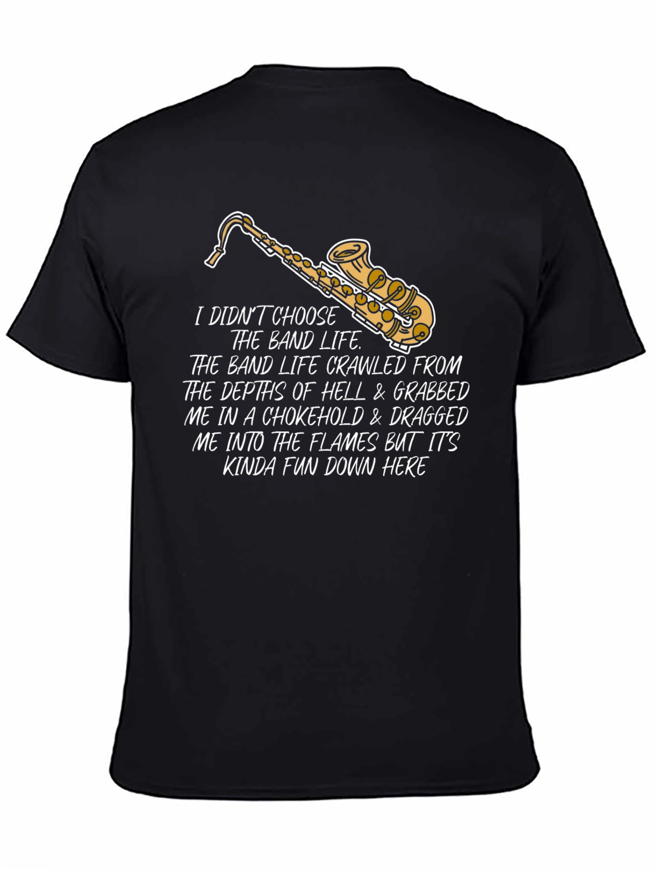 Band Life Saxophone Graphic T-Shirt