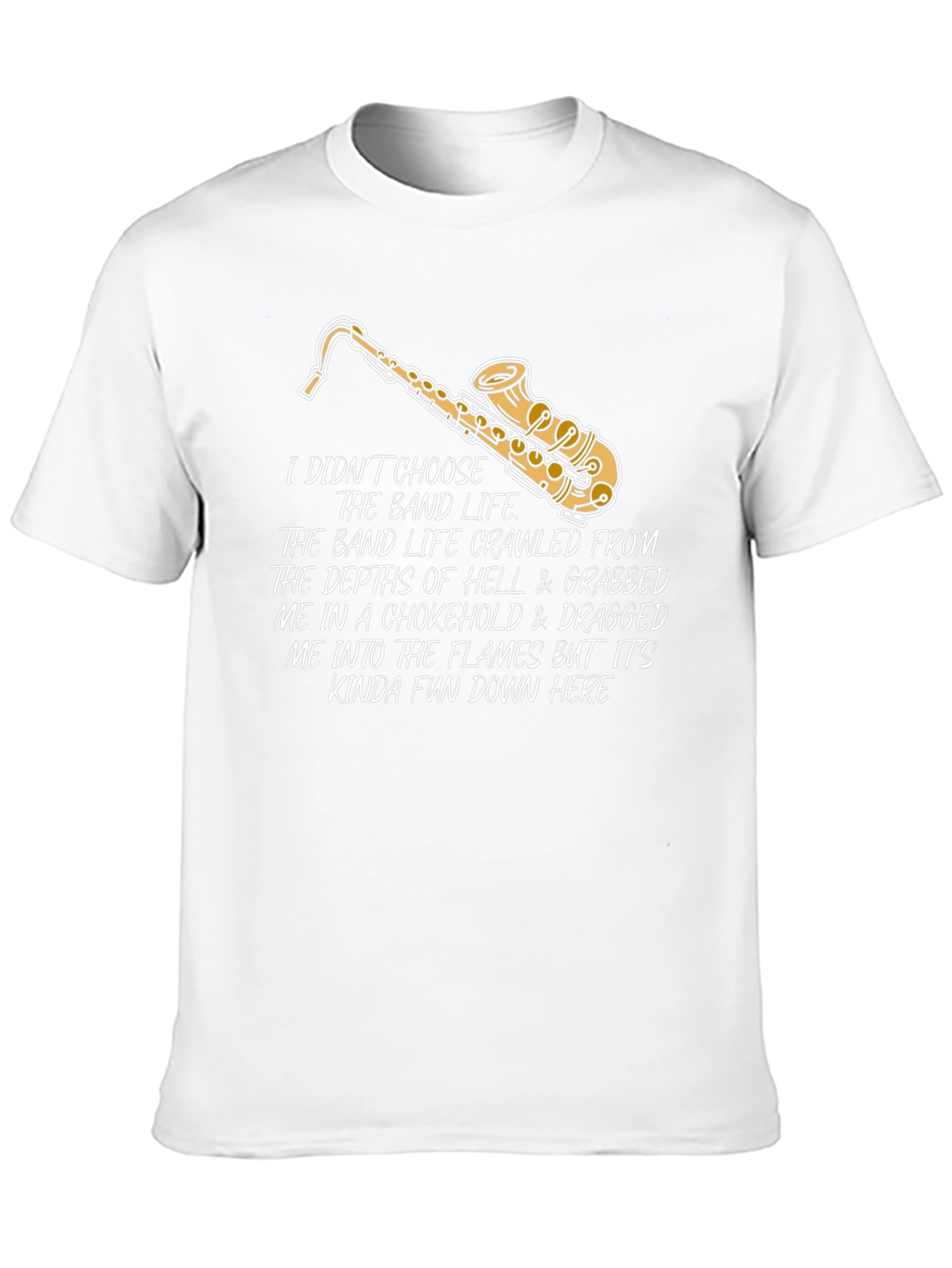 Band Life Saxophone Graphic T-Shirt