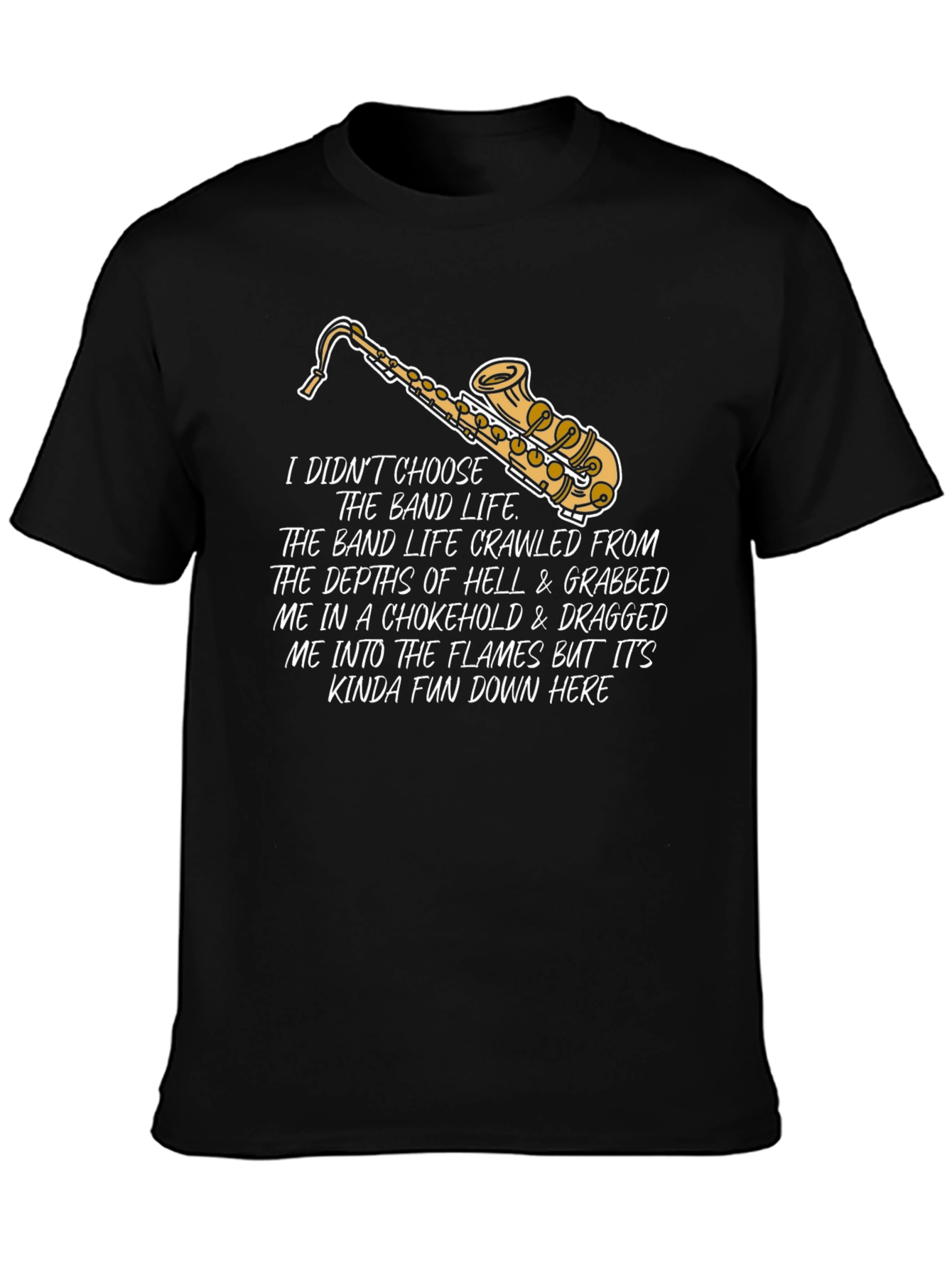 Band Life Saxophone Graphic T-Shirt