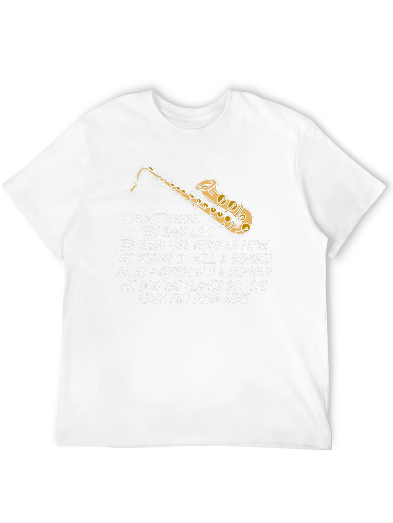 Band Life Saxophone Graphic T-Shirt