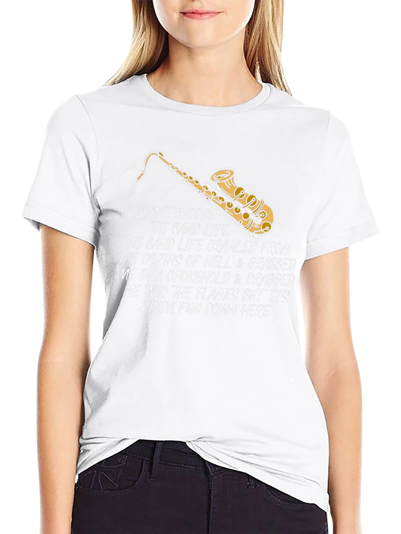 Band Life Saxophone Graphic T-Shirt