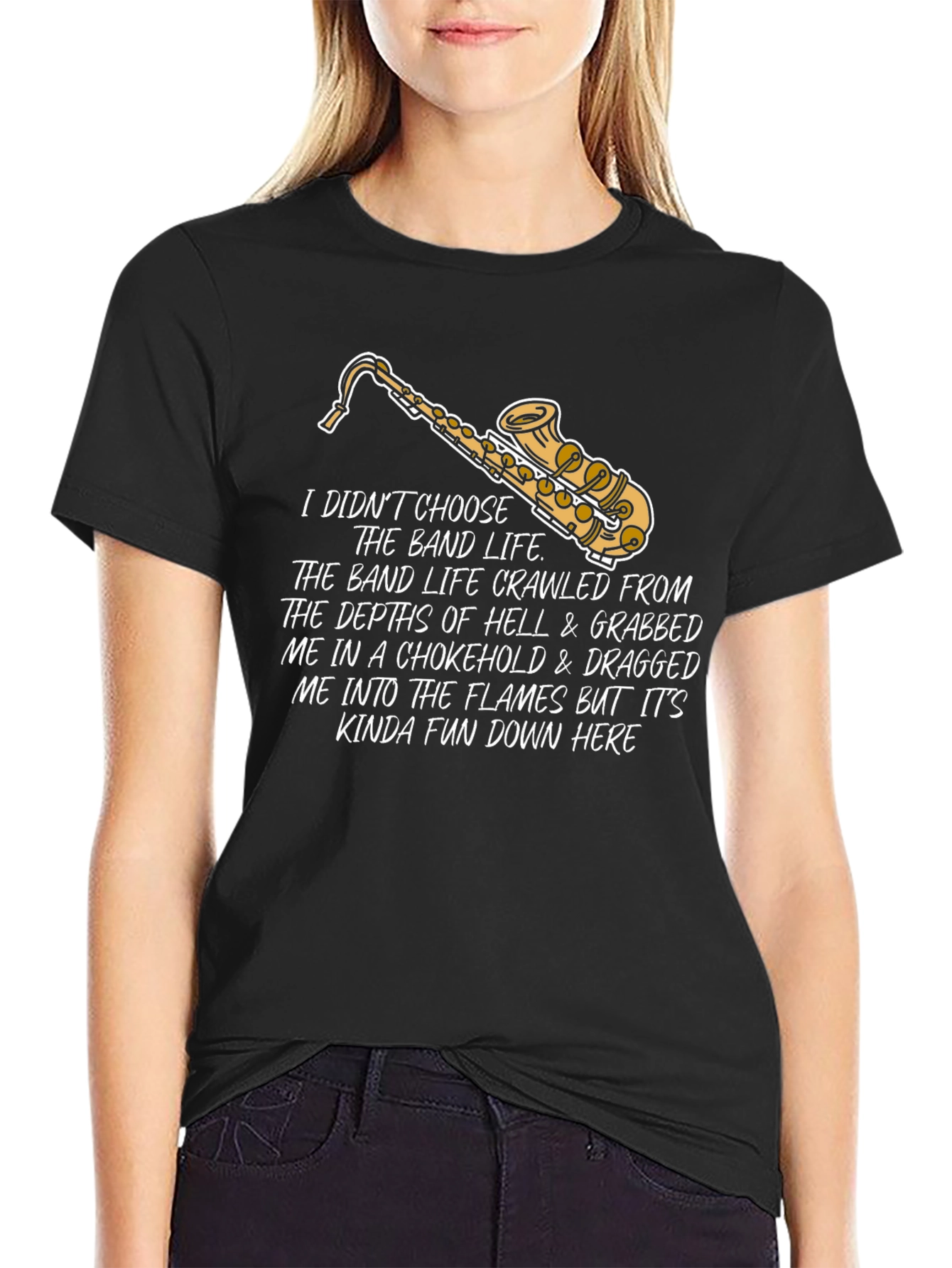 Band Life Saxophone Graphic T-Shirt