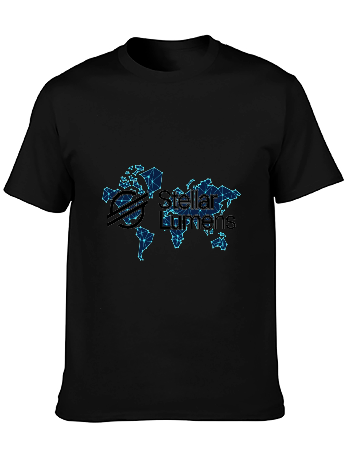 Stellar Lumens World Map Graphic T-Shirt