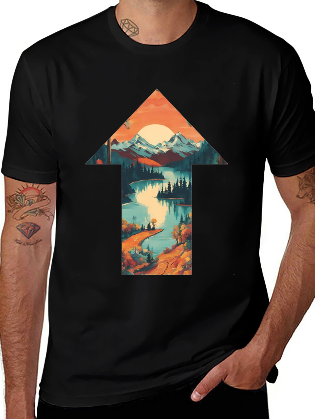 Nature Arrow Graphic T-Shirt