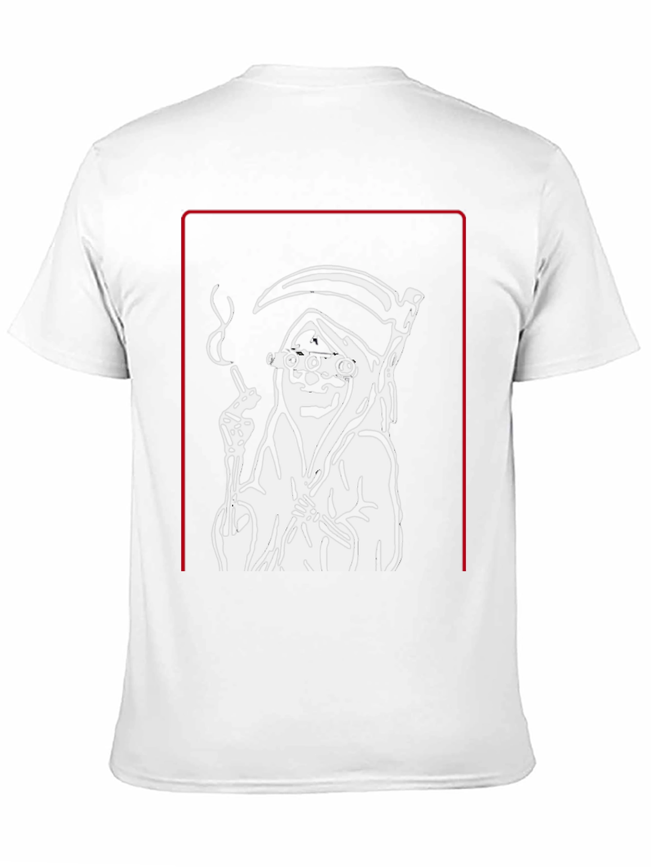 Grim Reaper Graphic Print Black T-Shirt