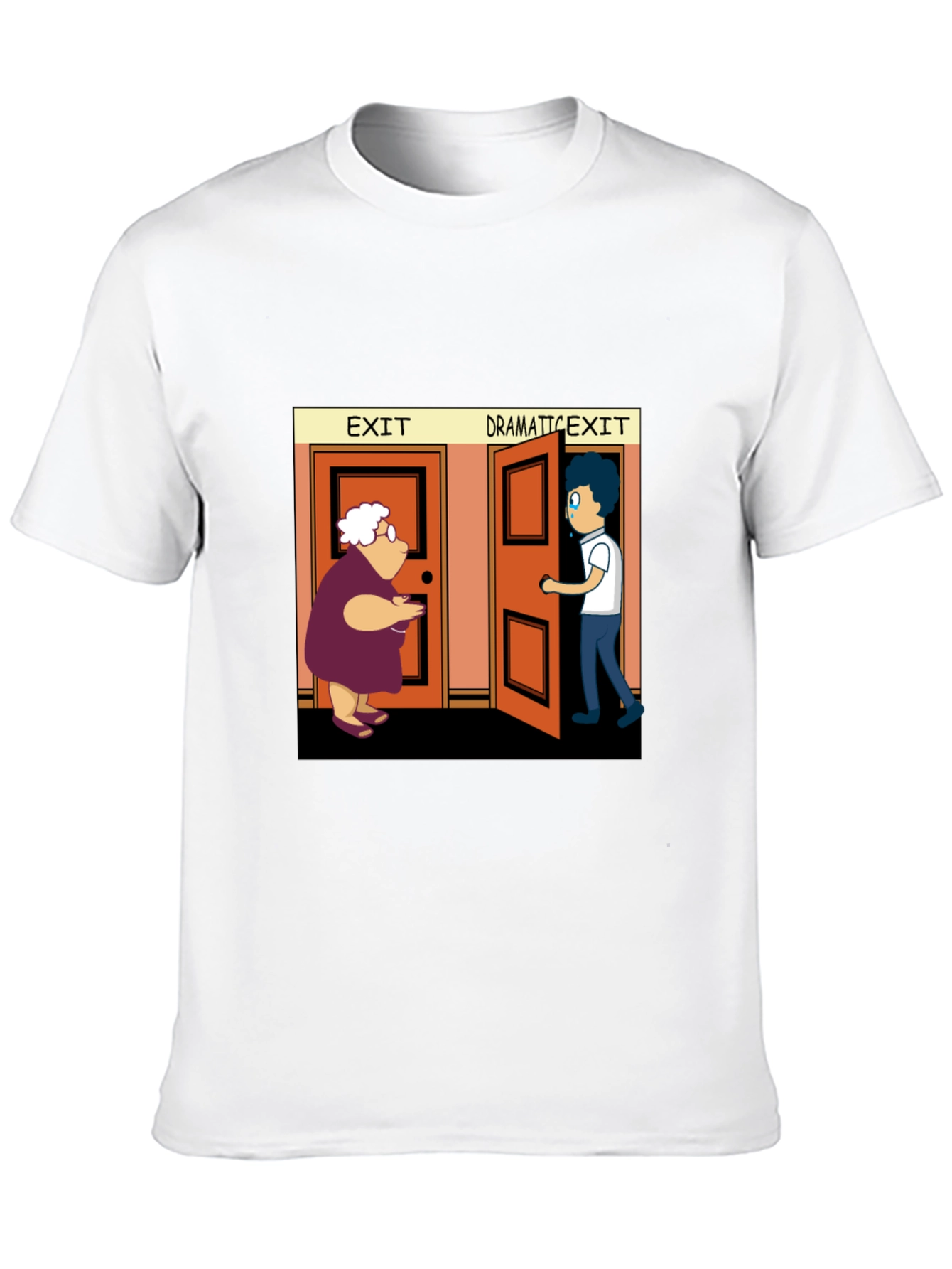 Dramatic Exit Graphic T-Shirt