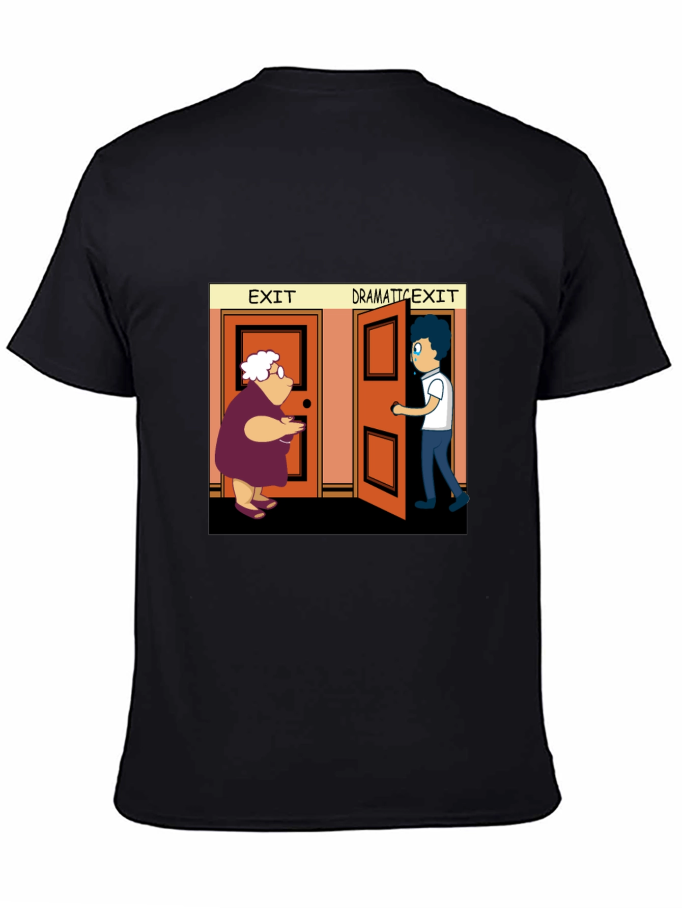 Dramatic Exit Graphic T-Shirt