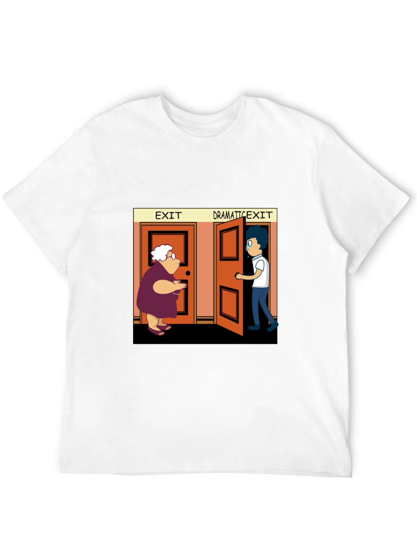 Dramatic Exit Graphic T-Shirt