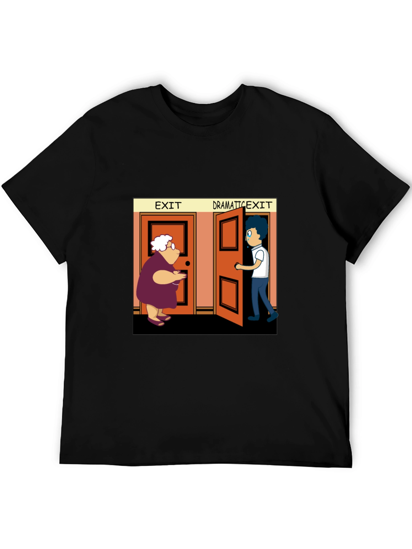 Dramatic Exit Graphic T-Shirt