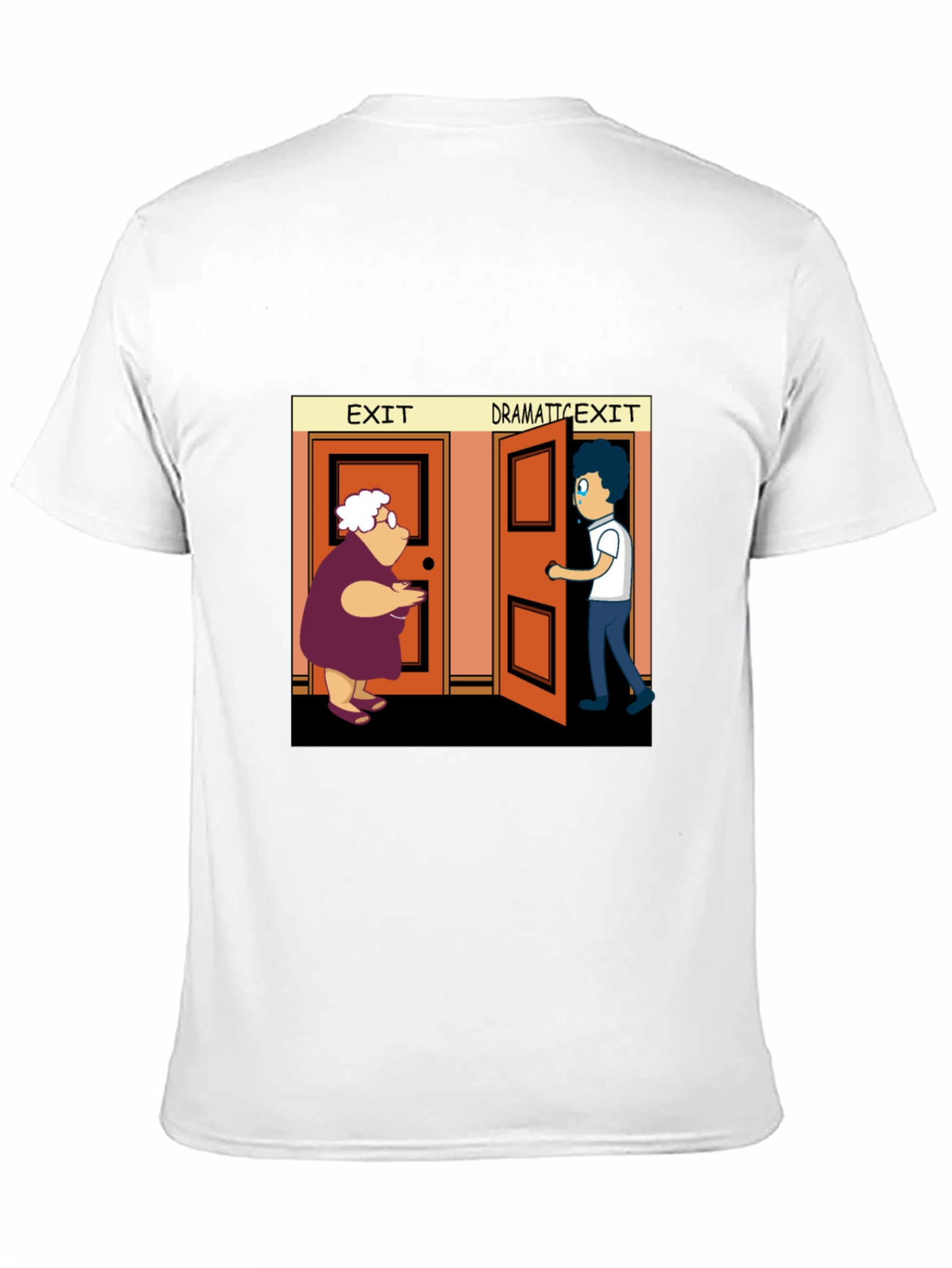 Dramatic Exit Graphic T-Shirt
