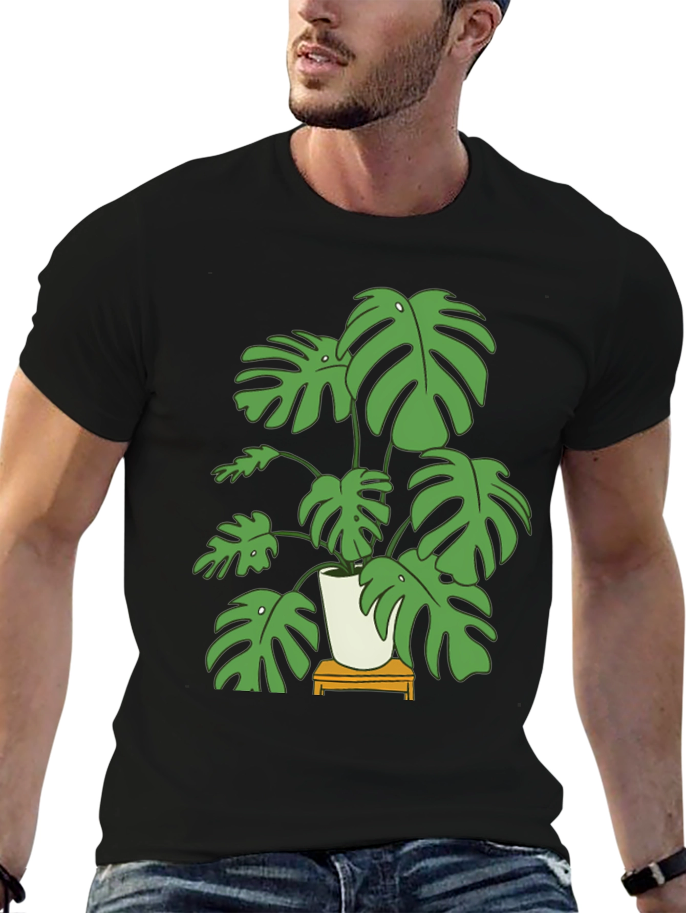 Monstera Plant Graphic Tee - Stylish Unisex Design