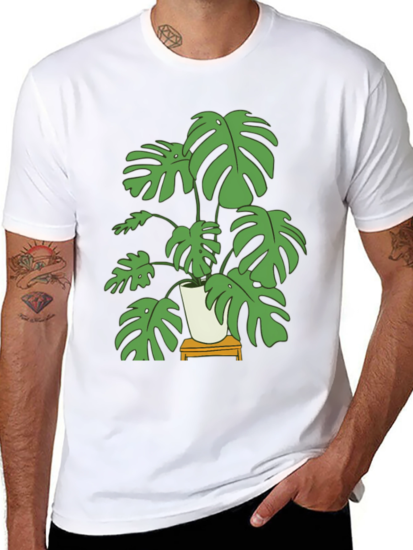 Monstera Plant Graphic Tee - Stylish Unisex Design