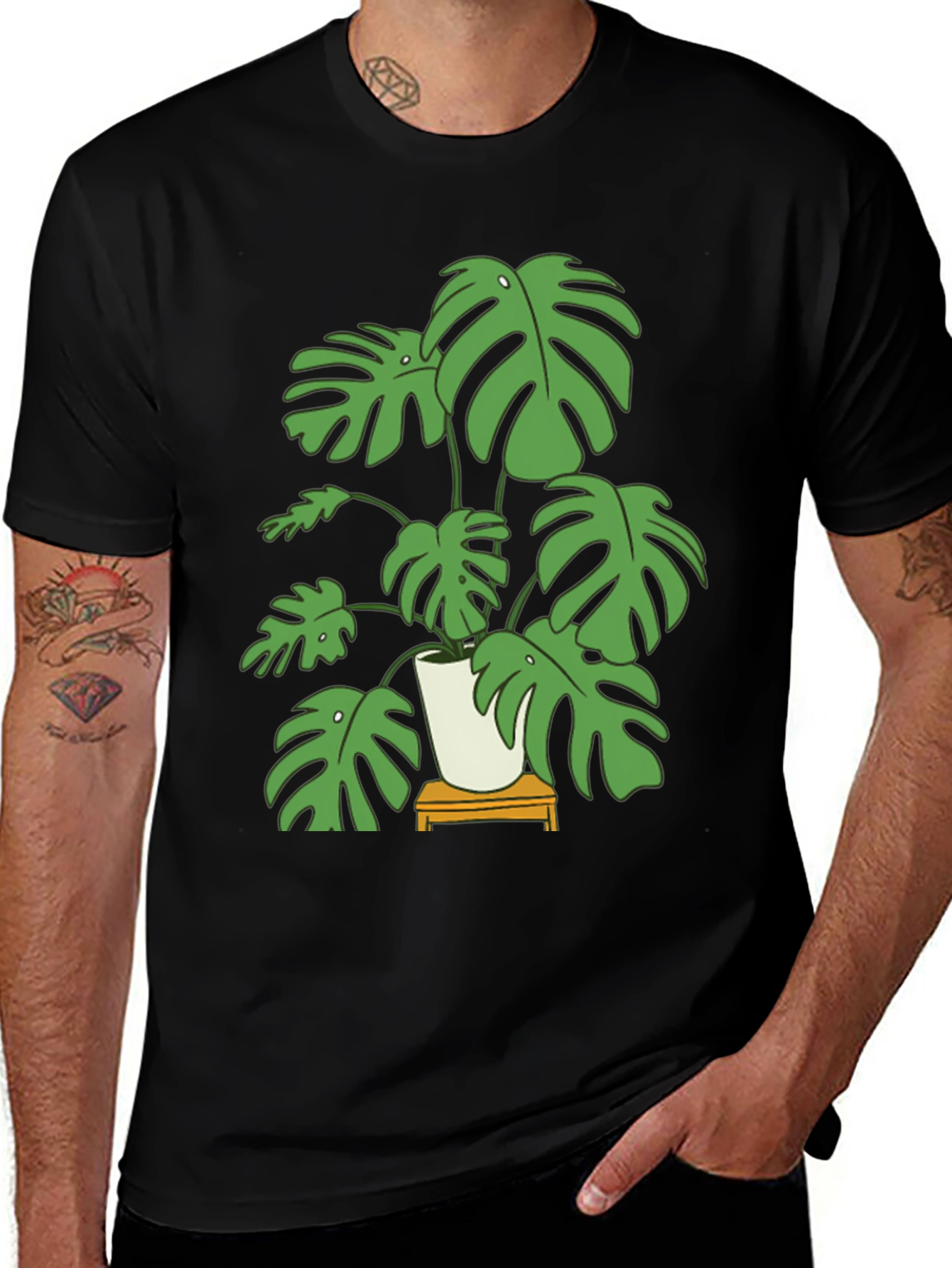 Monstera Plant Graphic Tee - Stylish Unisex Design