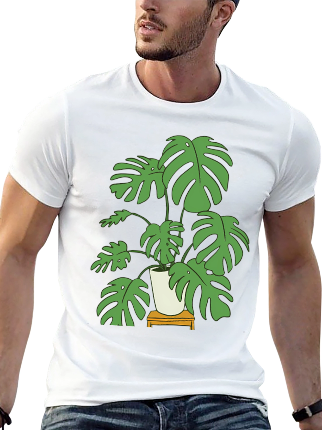 Monstera Plant Graphic Tee - Stylish Unisex Design