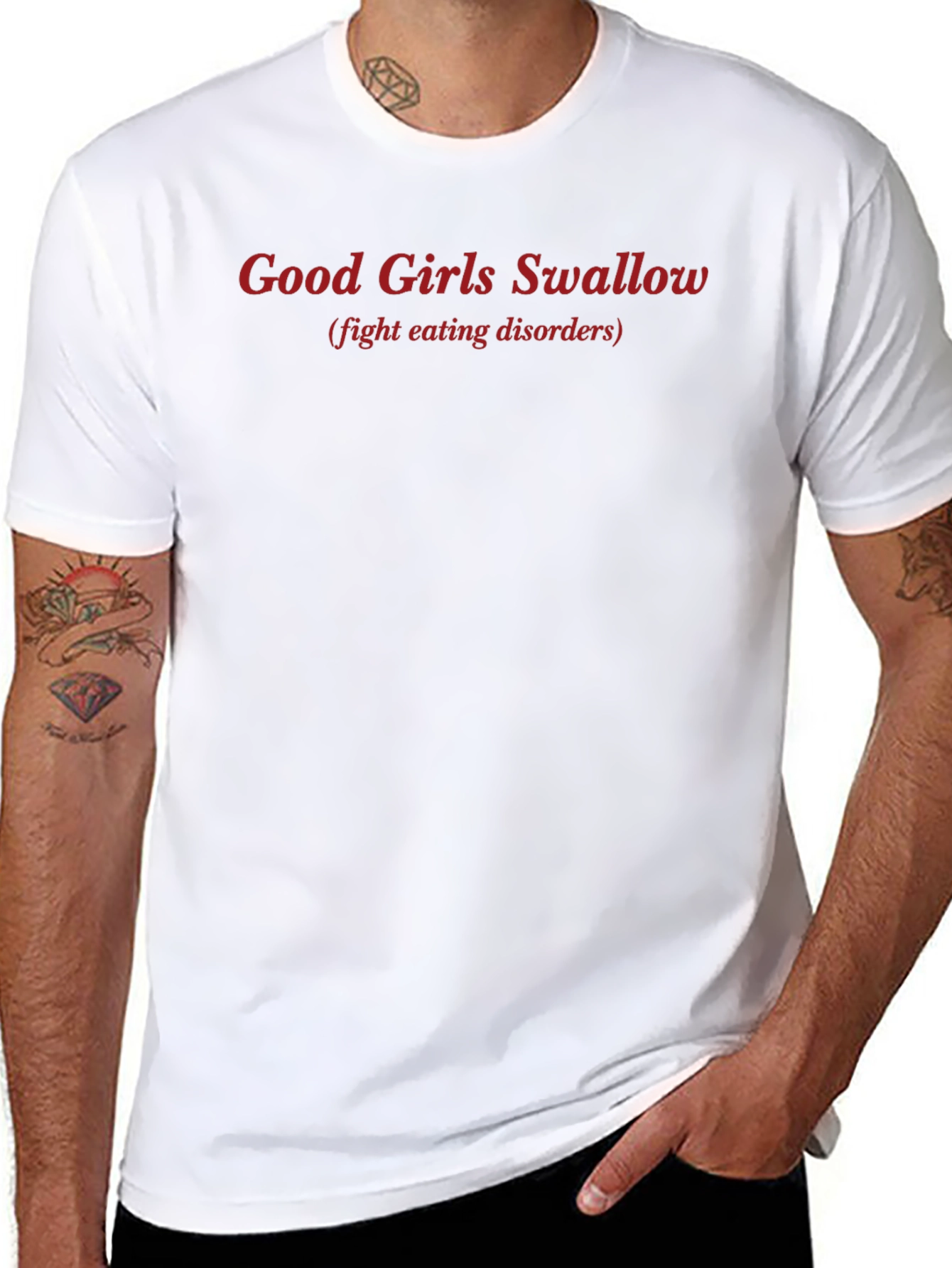 Good Girls Swallow T-Shirt - Fight Eating Disorders