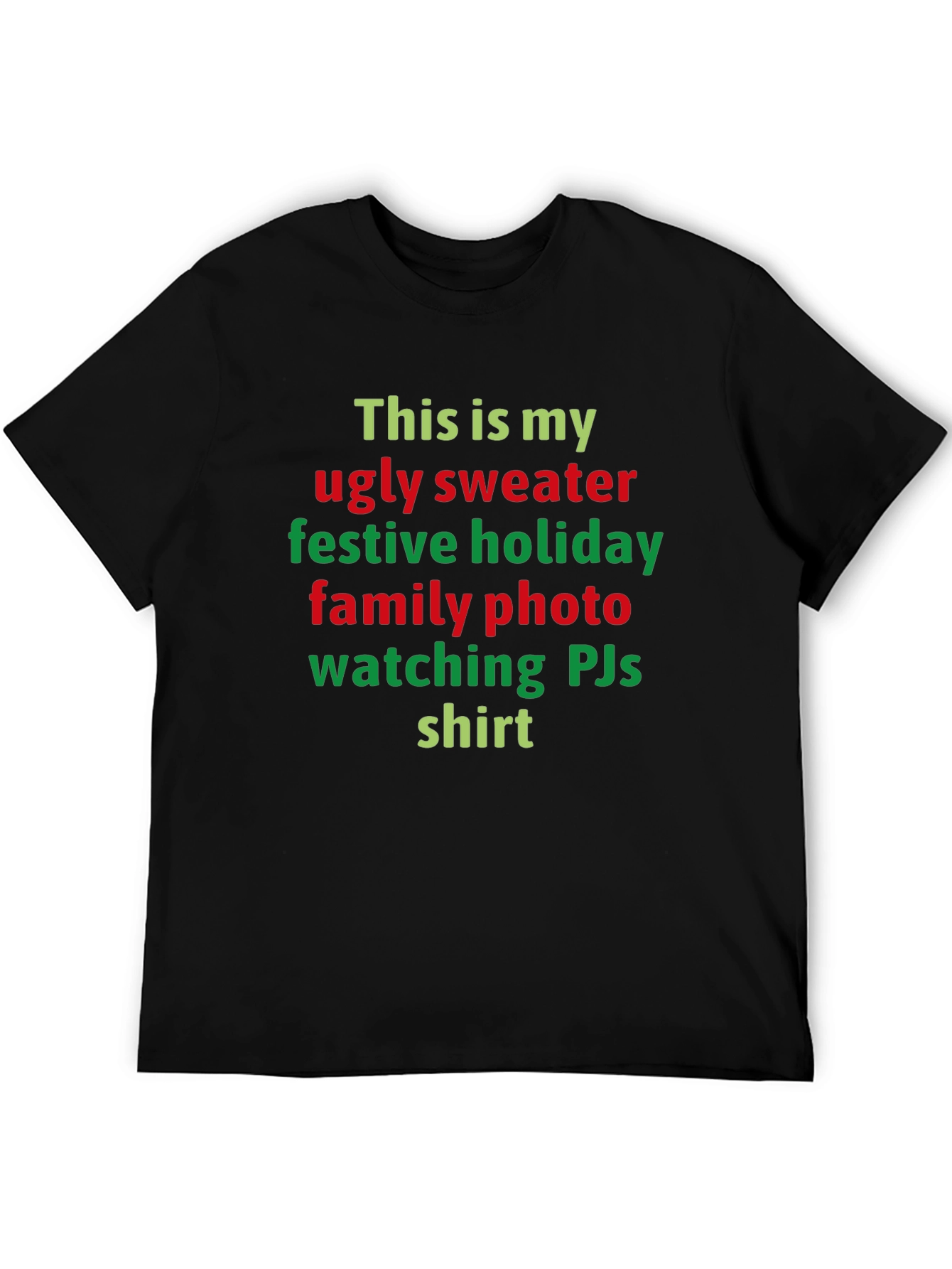 Ugly Sweater Festive Holiday Family Photo Shirt